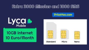 New Lycamobile Internet Package Code in France 10 Euro