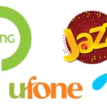Jazz, Zong, Telenor, and Ufone