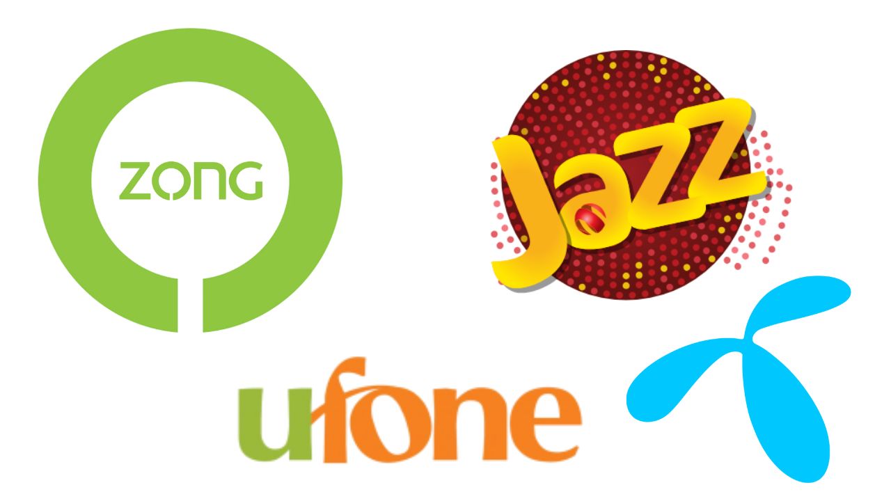 Jazz, Zong, Telenor, and Ufone