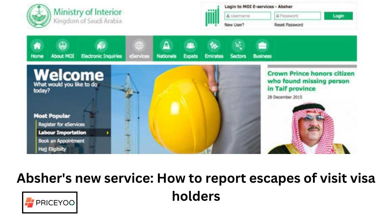 Absher's new service: How to report escapes of visit visa holders